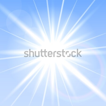 Vecteur flash lumière bleu clair ciel fond [[stock_photo]] © ExpressVectors