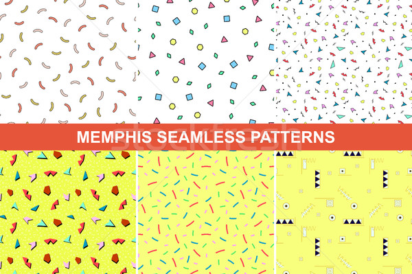 Set of memphis patterns. Stock photo © ExpressVectors