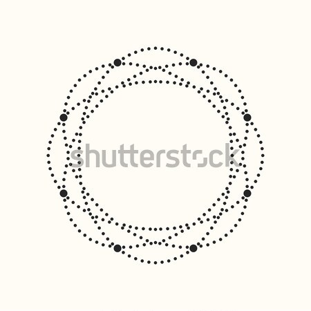 Vector dotted geometric shape. Stock photo © ExpressVectors