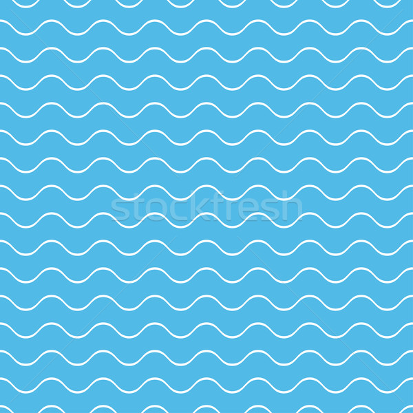 Einfache wellig Muster Vektor Wasser Stock foto © ExpressVectors