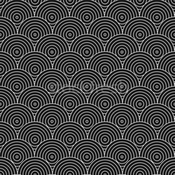 Geometrischen Kreise Muster schwarz weiß Texturen Stock foto © ExpressVectors
