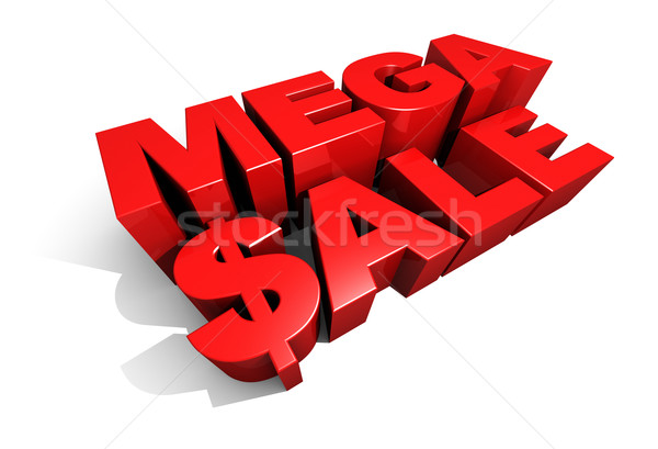 Mega Sale 3D Graphic Text Stock photo © eyeidea