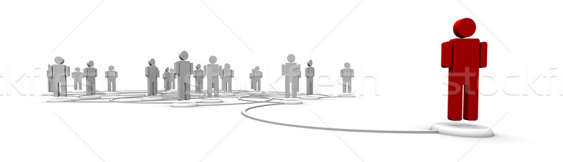 Imagine de stoc: Reţea · oameni · comunicare · Link-uri · mare