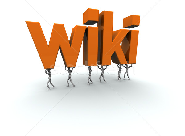 Team mensen woord wiki 3D Stockfoto © eyeidea