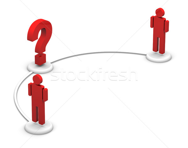 Icon People Communication - Question Mark Stock photo © eyeidea