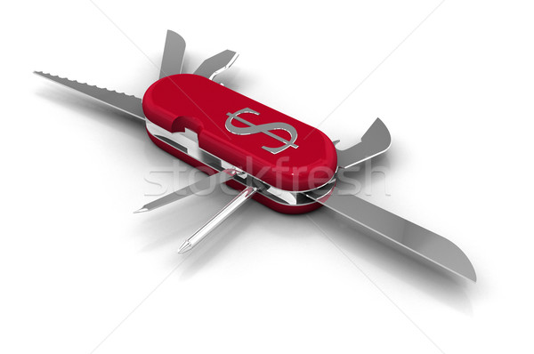 Penknife with Dollar Symbol Stock photo © eyeidea