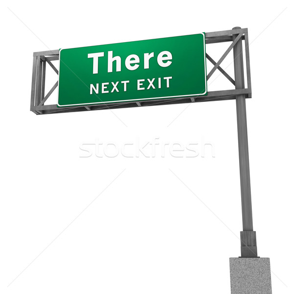 Are We There Yet? Freeway Sign Stock photo © eyeidea