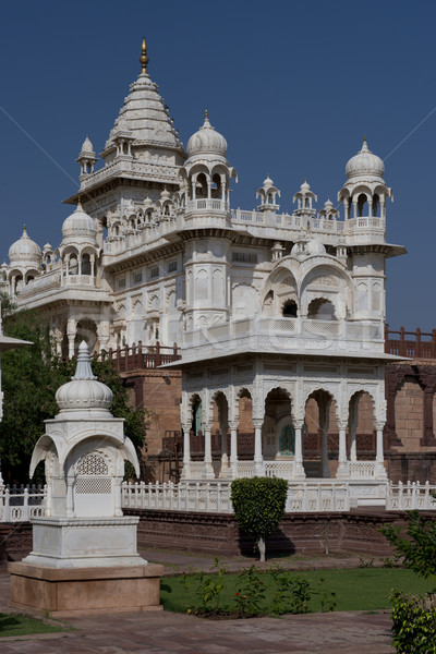 Mausoleum gebouw witte marmer indian oude Stockfoto © faabi
