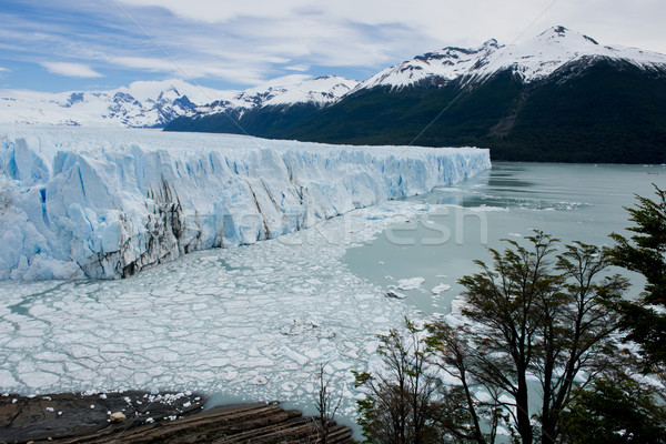 氷河 表示 1 公園 向い 湖 ストックフォト © faabi