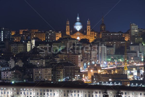 Cityscape of Genoa Stock photo © faabi