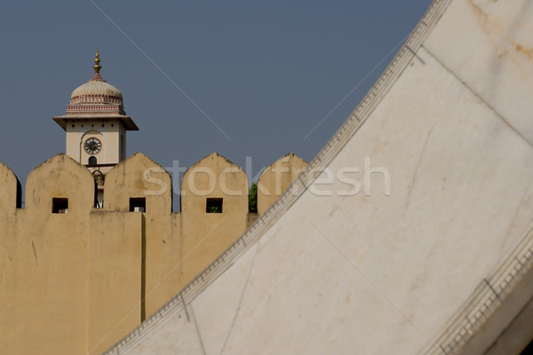 City Palace from the walls of Jantar Mantar, Observatory in Jaipur Stock photo © faabi