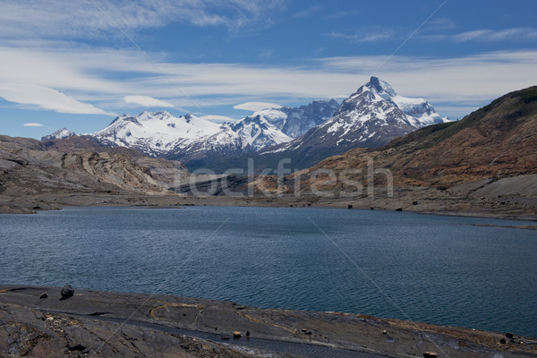 Lakes and Andes from Estancia Cristina Stock photo © faabi
