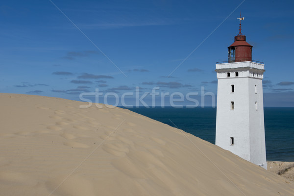 Leuchtturm Sanddüne Meer Reise Sicherheit Küste Stock foto © faabi