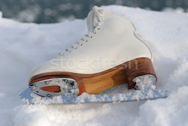 Imagine de stoc: Patinaj · pantof · congelate · lac · Austria