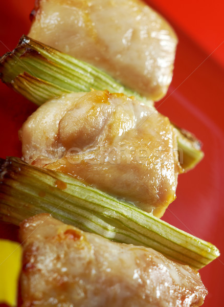 Japanese skewered chicken,Yakitori  Stock photo © fanfo