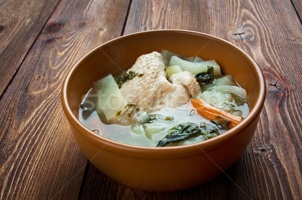 Chou soupe vert maison viande [[stock_photo]] © fanfo