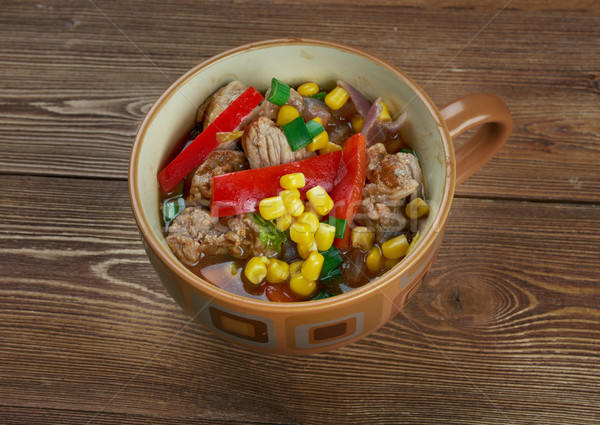 スモーキー 南 国境 スープ スタイル ディナー ストックフォト © fanfo