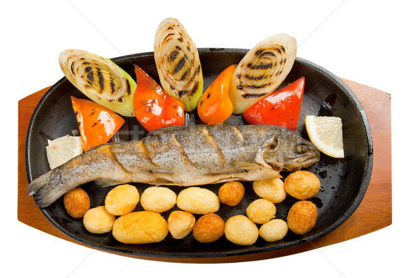 Grilled Trout .japanese cuisine  Stock photo © fanfo