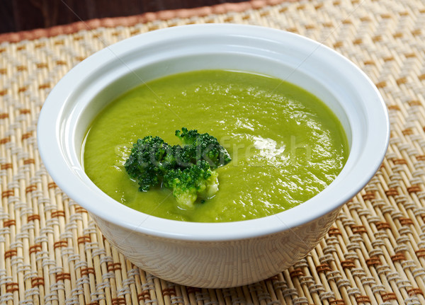сливочный суп брокколи еды кремом блюдо Сток-фото © fanfo