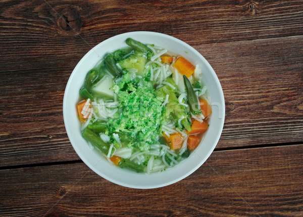 Minestrone alla genovese Stock photo © fanfo