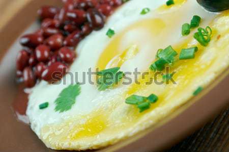 Tradicional espanol desayuno huevos comer Foto stock © fanfo