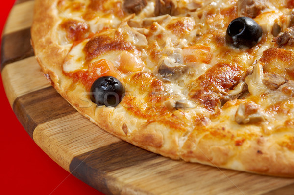 Сток-фото: пиццы · имбирь · говядины · итальянский · кухне · студию