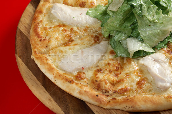Zdjęcia stock: Pizza · mięsa · kurczaka · włoski · kuchnia · studio