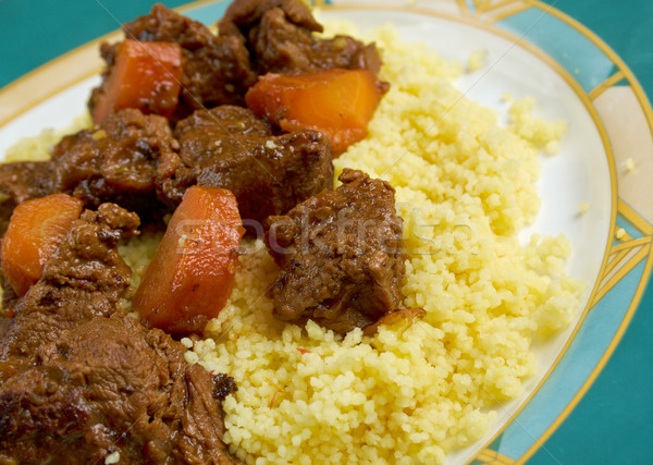 Moroccan Lamb Tagine Stock photo © fanfo