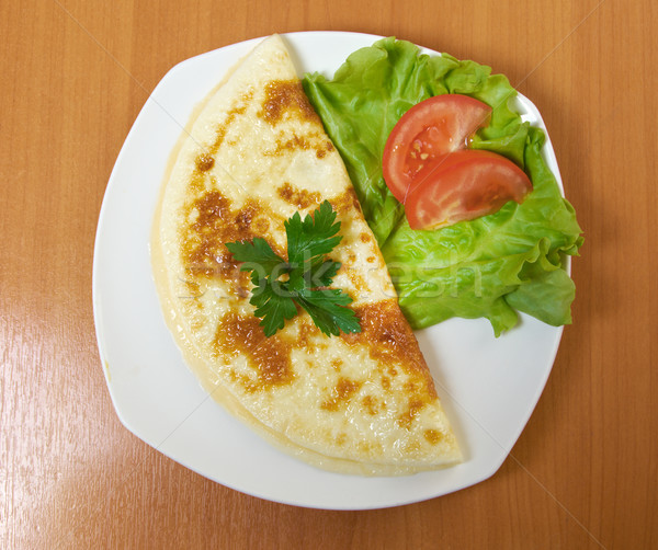 Stock photo: Omelet with vegetable