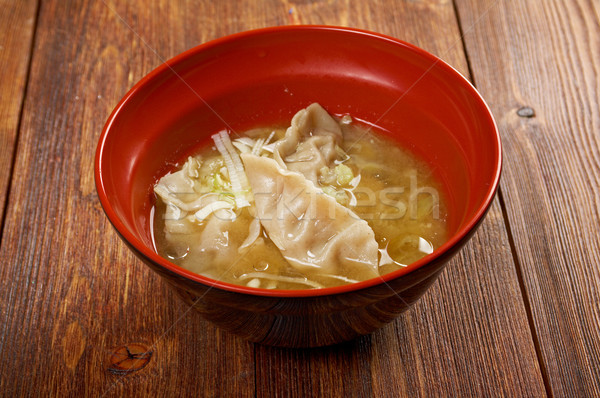 Dim-sum call Gyoza, asian tradition food. Stock photo © fanfo