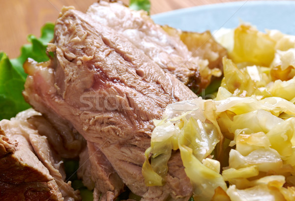 Bavarian  grilled knuckel of pork Stock photo © fanfo