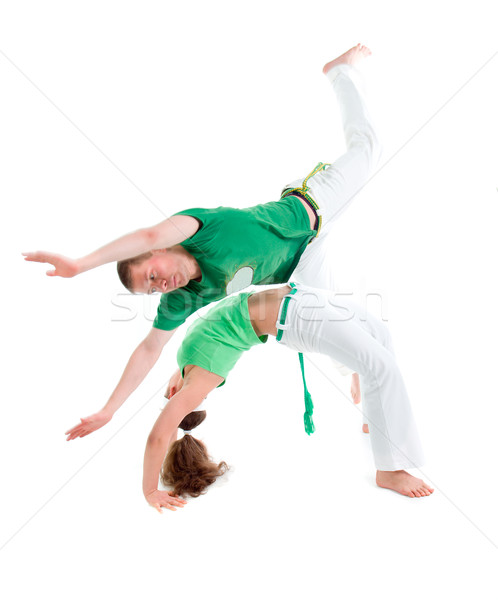 Contacto deporte capoeira formación lucha bailarín Foto stock © fanfo