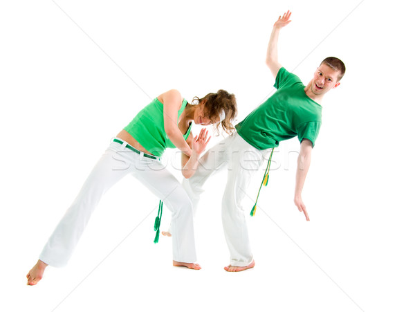 Stock fotó: Kapcsolat · sport · capoeira · férfi · képzés · verekedés