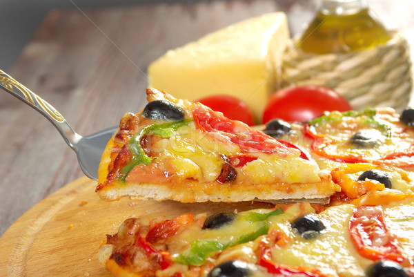 home pizza m paprika  Stock photo © fanfo