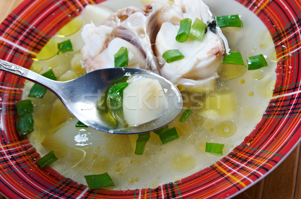 俄 家 傳統 食品 湯 商業照片 © fanfo