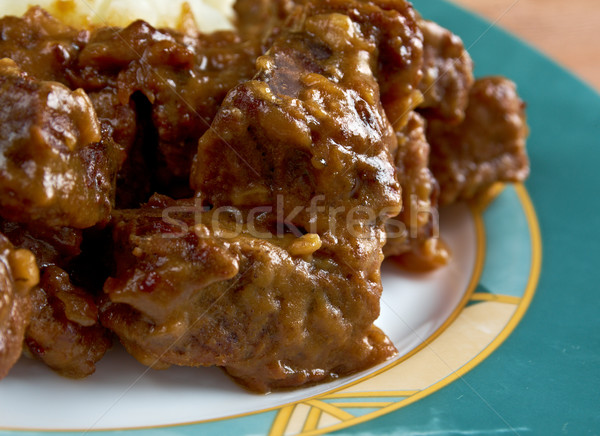 La pommes de terre traditionnel boeuf oignon ragoût [[stock_photo]] © fanfo