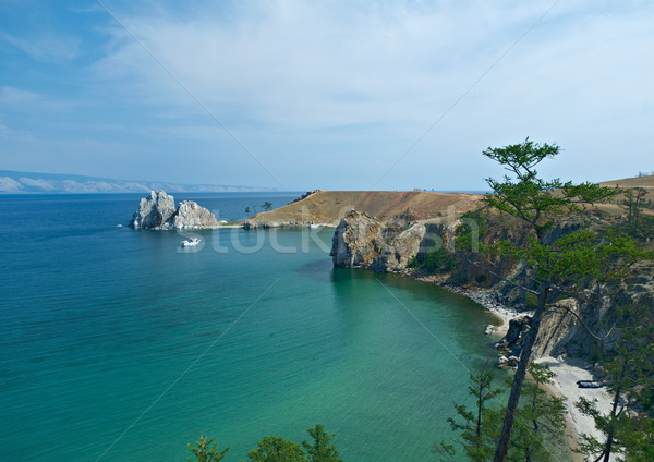 Rock isola lago siberia Russia natura Foto d'archivio © fanfo