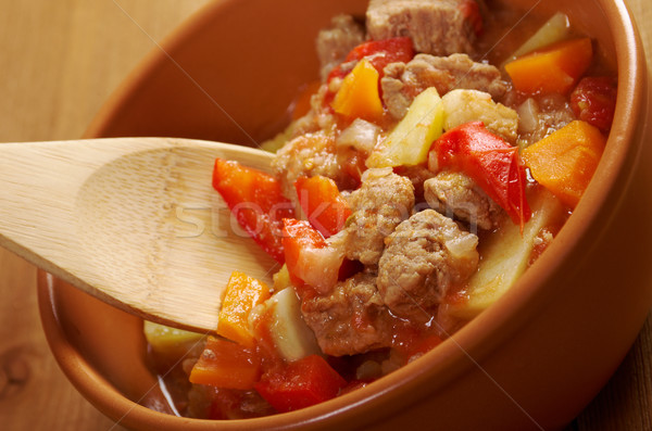 Hongrois chaud soupe traditionnel maison alimentaire Photo stock © fanfo