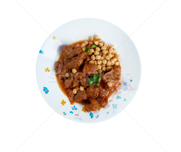  Chtitha Lham – Lamb in a Red Sauce Stock photo © fanfo