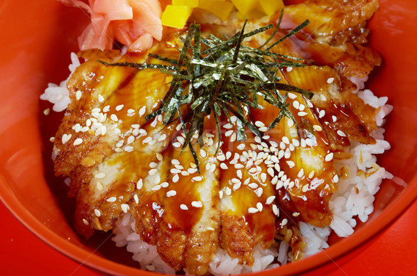 Paling japans keuken voedsel vis Stockfoto © fanfo