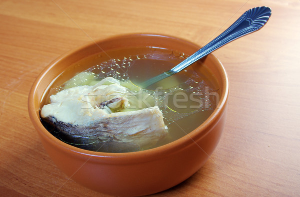 Ukhal fish soup. Stock photo © fanfo