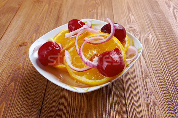 Egyptian orange salad Stock photo © fanfo