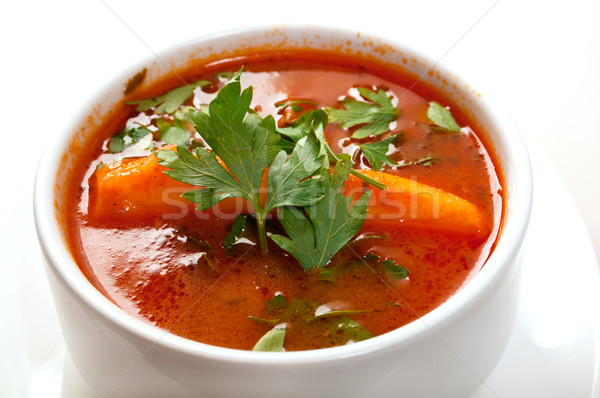 soup carpaccio Primavera Stock photo © fanfo