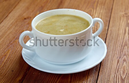 Creamy cabbage and sorrel soup Stock photo © fanfo