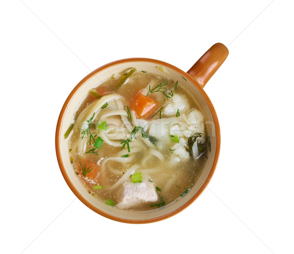 chicken noodle soup - broth. Stock photo © fanfo