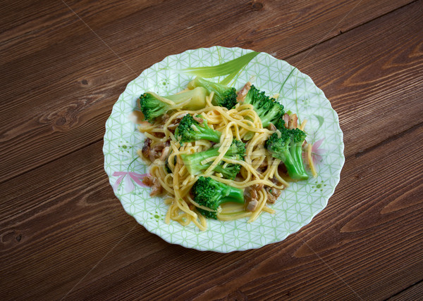 Croustillant brocoli salade poulet déjeuner Photo stock © fanfo