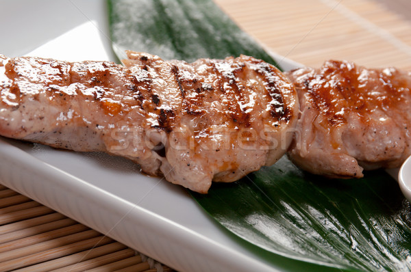 Japanese skewered chicken,Yakitori  Stock photo © fanfo