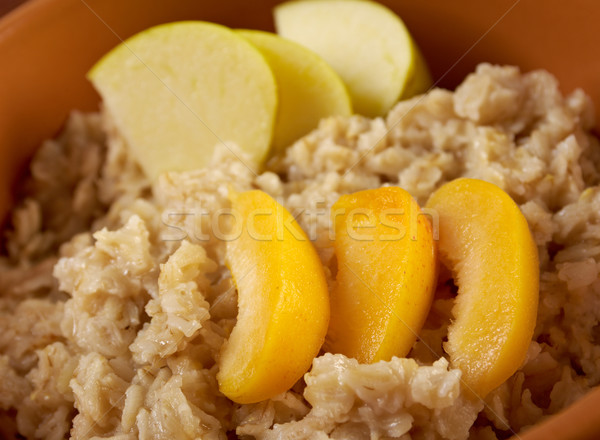 Oat porridge with  fruit Stock photo © fanfo