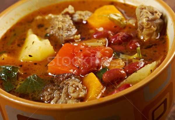 Traditionnel cuisine plat bol boeuf bois [[stock_photo]] © fanfo
