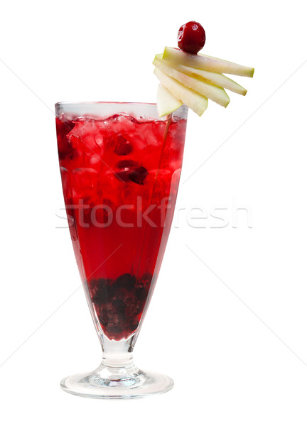 Stock photo: cranberry cocktail  closeup 